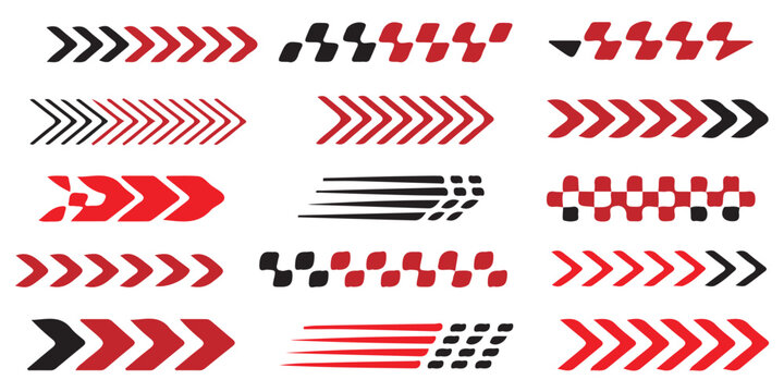 Dynamic racing stripes and checkered flag elements for speed and competition icon vector.