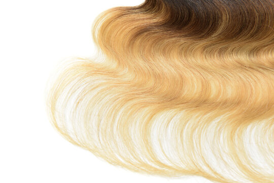 Body wavy black to blonde ombre human hair weaves extensions bundle