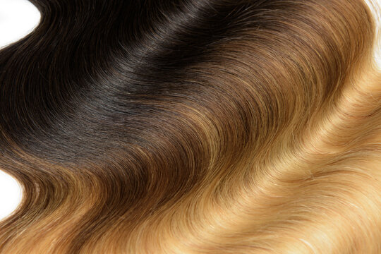 Body wavy black to blonde ombre human hair weaves extensions bundle