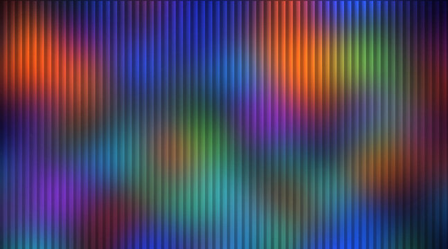Vibrant prismatic vertical gradient streaks with blurred color overlays abstract