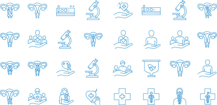 Set of blue line art hand gestures icons with thumbs up handshake applause thumbs up communication agreement business interaction cooperation feedback partnership approval clapping