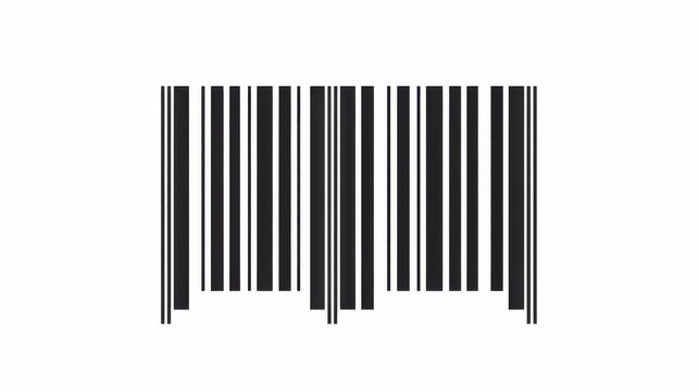 Barcode Scanner Lines Isolated on White Background