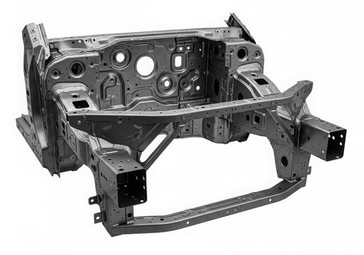 Car engine suspension subframe metal part