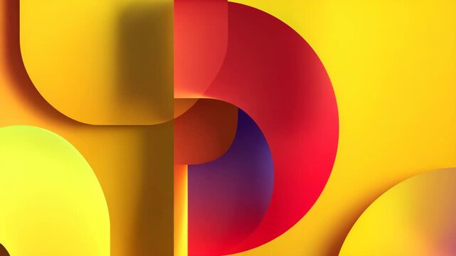 Bold text driven abstract design with layered shapes and negative space experimental poster concept bright soft lighting focused professional look