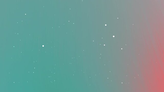 Smoothly falling white particles create a mesmerizing visual effect against a tranquil teal and pink gradient backdrop, perfect for modern design and digital projects requiring an abstract motion
