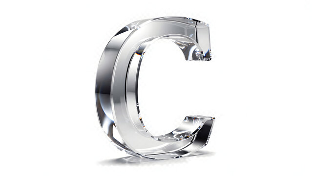 Silver Chrome Metal Numbers 0 and 1 in Shiny 3D Font Isolated on White Background