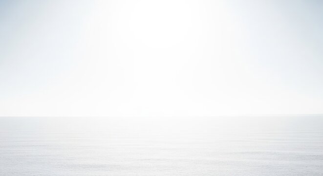 Intense Sunlight Reflecting on a Calm Horizon