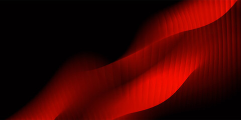 Premium cyber tech background with red neon glow stripes. Abstract black digital noise texture, glitch wave lines, and dynamic science fiction banner. © Fahrus sinatria