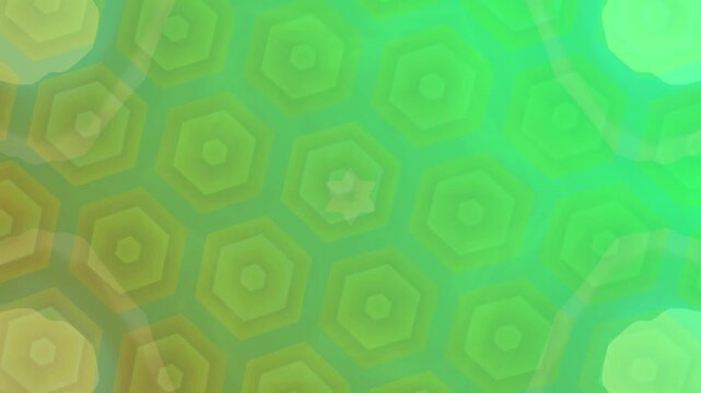 Green abstract geometric hexagonal pattern background animation a digital