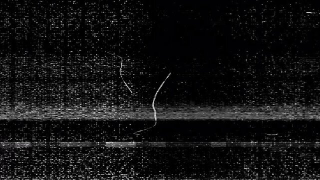 black and white noise screen effect.