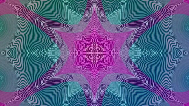 Colorful abstract kaleidoscope geometric wave animation a and complex pattern