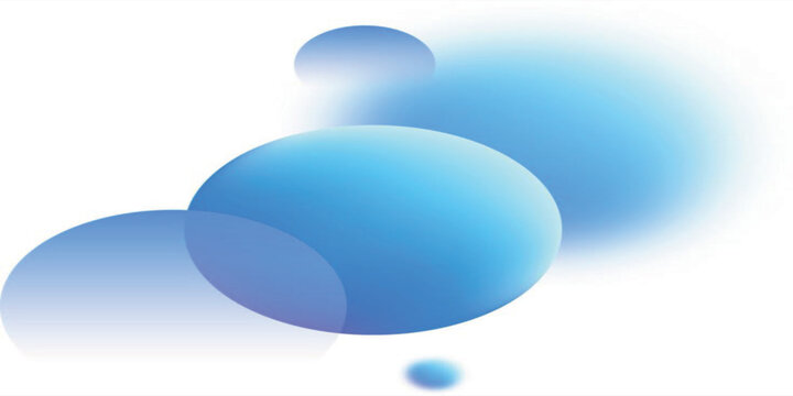 Gradient ball and blurred circle imagine layout transparent background