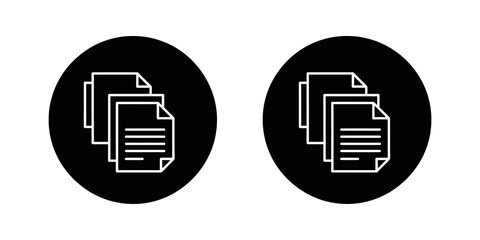 Documents stack files icon set with documents business management information organization © ICON  WAREHOUSE