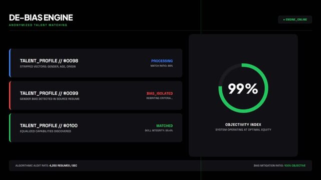 Digital interface showing performance metrics and completion status.