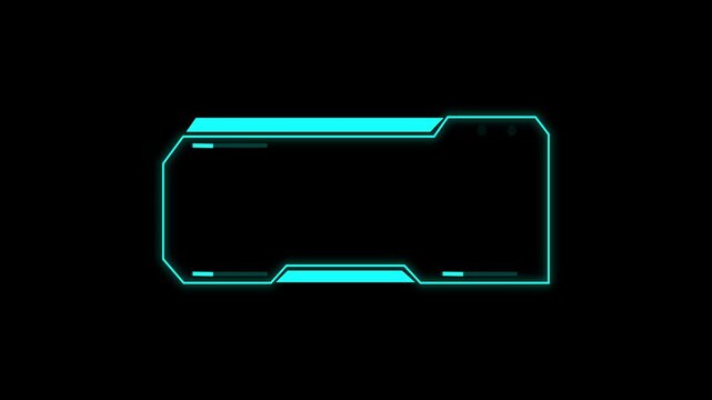 Futuristic HUD frame outlines complex database computer graphics. Creative HUD frame highlights digital media display layouts. Professional motion design with a HUD frame.