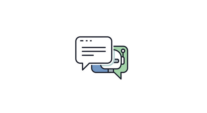 Chat Speech Bubbles Icon.