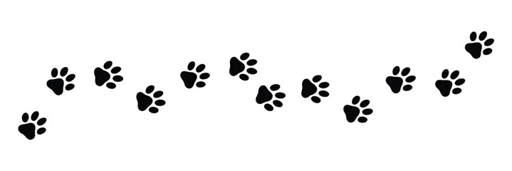 Paw footprint of dog or cat. vector illustration. © AYAT002