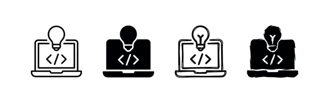 Creative Coding and Software Development Idea Icons
