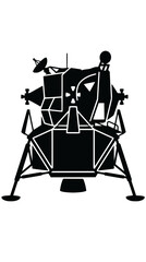 Lunar Lander Silhouette © M