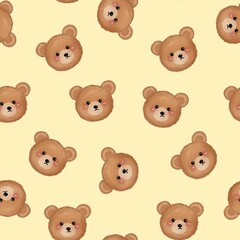 Fototapeta premium seamless pattern with teddy bears
