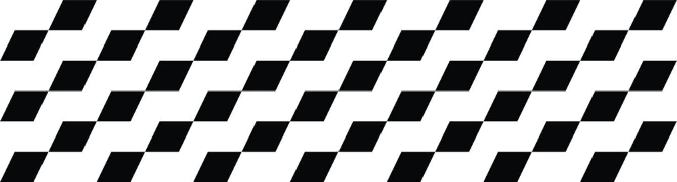Black and white checkered flag pattern background