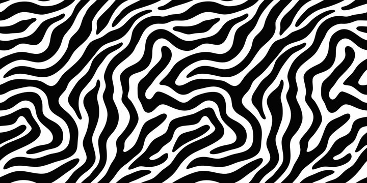 zebra stripe pattern seamless black and white design