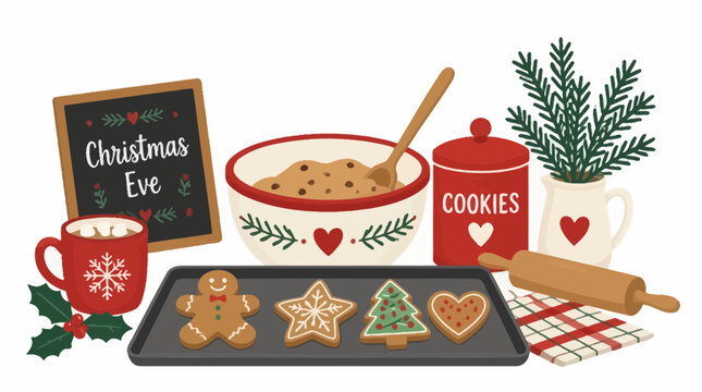 Christmas Eve Baking: Gingerbread Cookies & Hot Chocolate