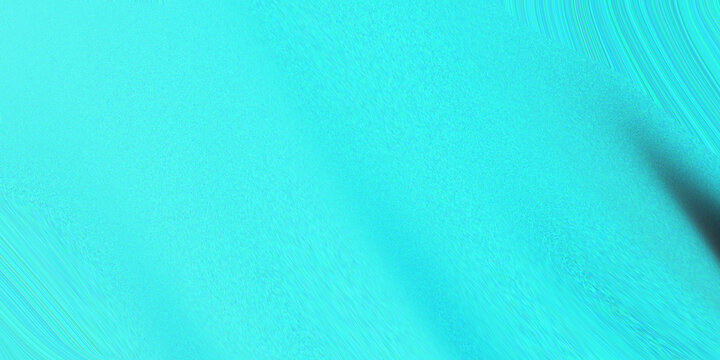 Vibrant cyan turquoise blue monochromatic abstract background with grainy texture and subtle diagonal wave movement and highlights.