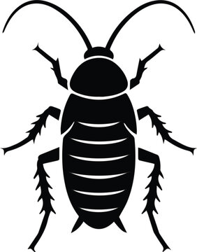 Cockroach Silhouette Vector
