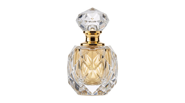 perfume bottle isolated on white