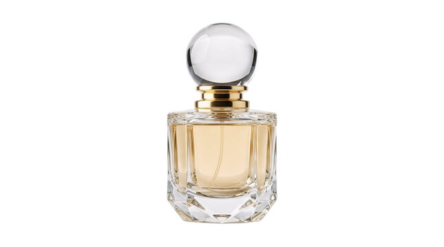 perfume bottle isolated on white