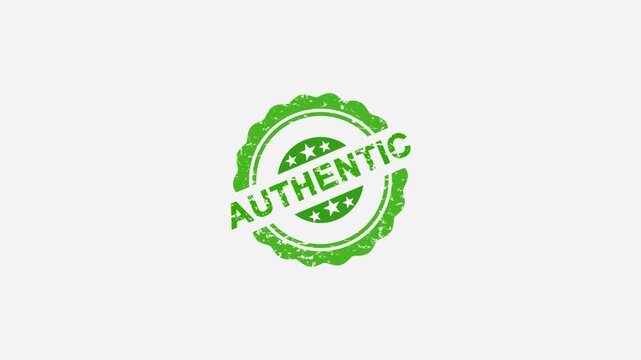 Authentic Verified Badge Motion Graphic.
Official Authenticity Stamp Overlay Effect.