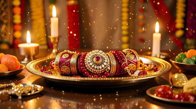 Traditional Raksha Bandhan Pooja Setup