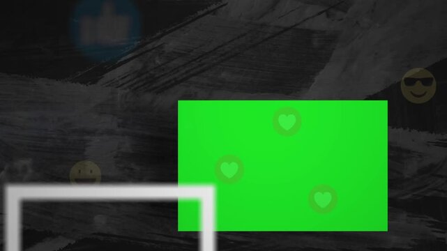 Photography gallery memory Green Screen social media promotion, marketing animated slideshow horizontal