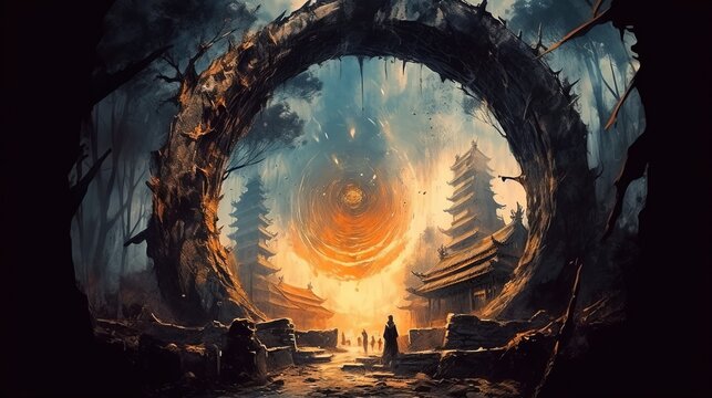 A mysterious cosmic anomaly appearing in celebration.