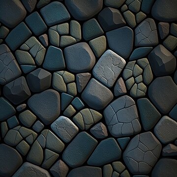 A solid natural stone paving surface with irregular mineral pattern and durability.