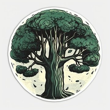 Trees Sticker Set.