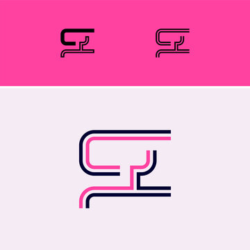 Letter G, digital alphabet cyber font, including set of three different set letters, vector illustration 10EPS