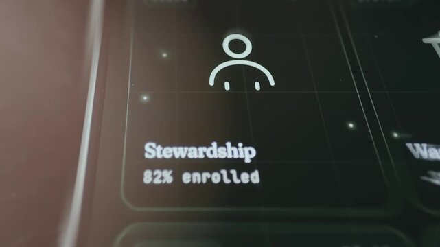 Stewardship status showing 82 percent of stewardship is currently enrolled