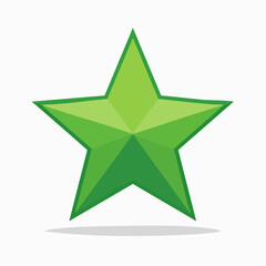 Obraz premium Green Star Icon