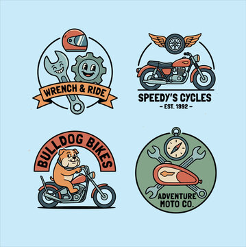 set logo motociclette 012