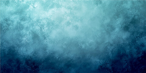 Fototapeta premium Abstract textured background with watercolor brush stroke effect in gradient blue and teal tones resembling ocean surface or cloudy sky.
