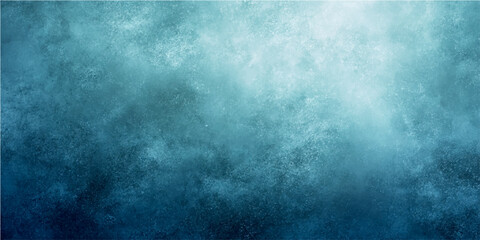 Obraz premium Abstract texture of blue and white watercolor paint strokes with a gradient of deep blue to bright white, representing a dreamlike or ethereal water effect.