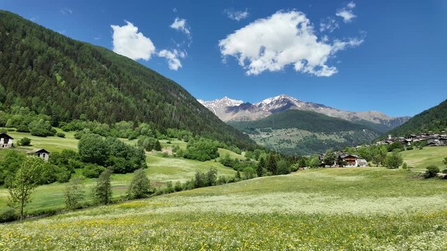 vallata di montagna estate pejo Val di Sole Trentino 