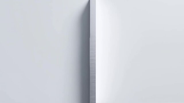 散乱した六角形のチタンパネルが一瞬で組み合わさった後に白く消滅していく背景映像