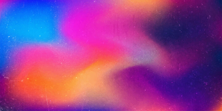 Abstract colorful background with stars, fire light space smoke texture, watercolor paint art design wallpaper