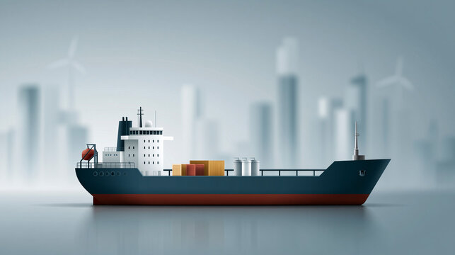 modern oil export business concept with tanker logistics and commodity trading environment