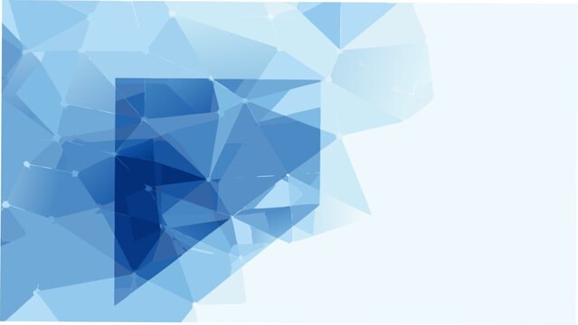 geometric triangle mosaic on blue gradient background polygonal pattern design abstract art triangular shapes modern graphic element composition visual decorative stylish