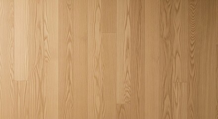 Fototapeta premium Natural Oak Wood Flooring Texture Background - Light Brown Grain Pattern