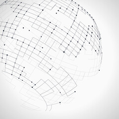 Obraz premium Tech Globe Background